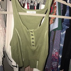 Green tank top